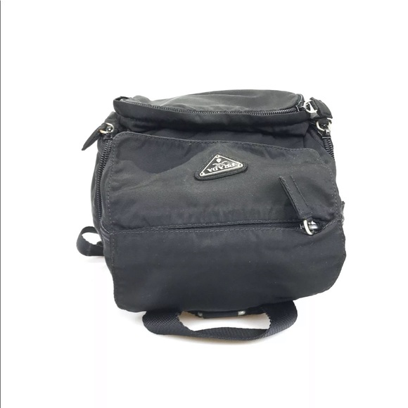 Prada backpack nylon black used 272-10-o - Picture 13 of 16